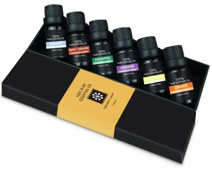 Eterinių aliejų rinkinys Carbonpro, 6x10 ml.