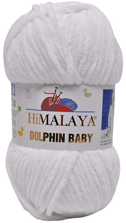 Himalaya Dolphin Baby siūlai, 5vnt po 100g, pliušas-poliesteris, mezgimui