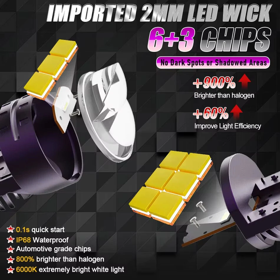 Led automobilinė/motociklo lemputė, H4