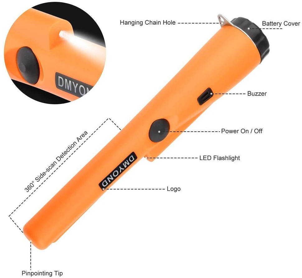 Rankinis metalo detektorius, Carbonpro