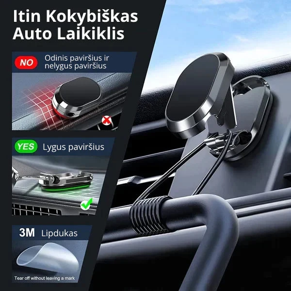 Smurf Magnetic Sulankstomas magnetinis automobilio telefono laikiklis