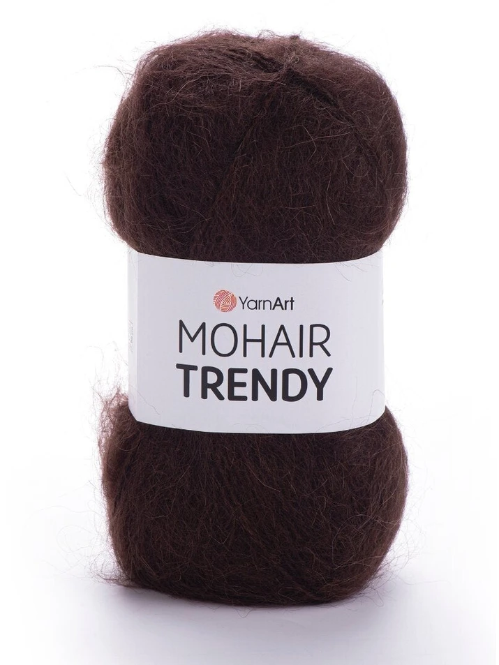 YarnArt Mohair Trendy siūlai, 5x100g, juodi, spalvos kodas: 123