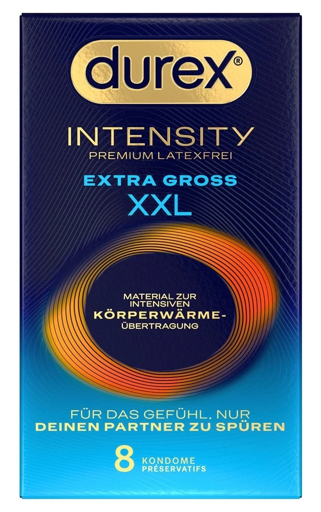 Durex Intensity ypač dideli lęšeliai, 8 vnt.