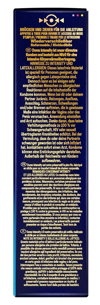 Durex Intensity ypač dideli lęšeliai, 8 vnt.