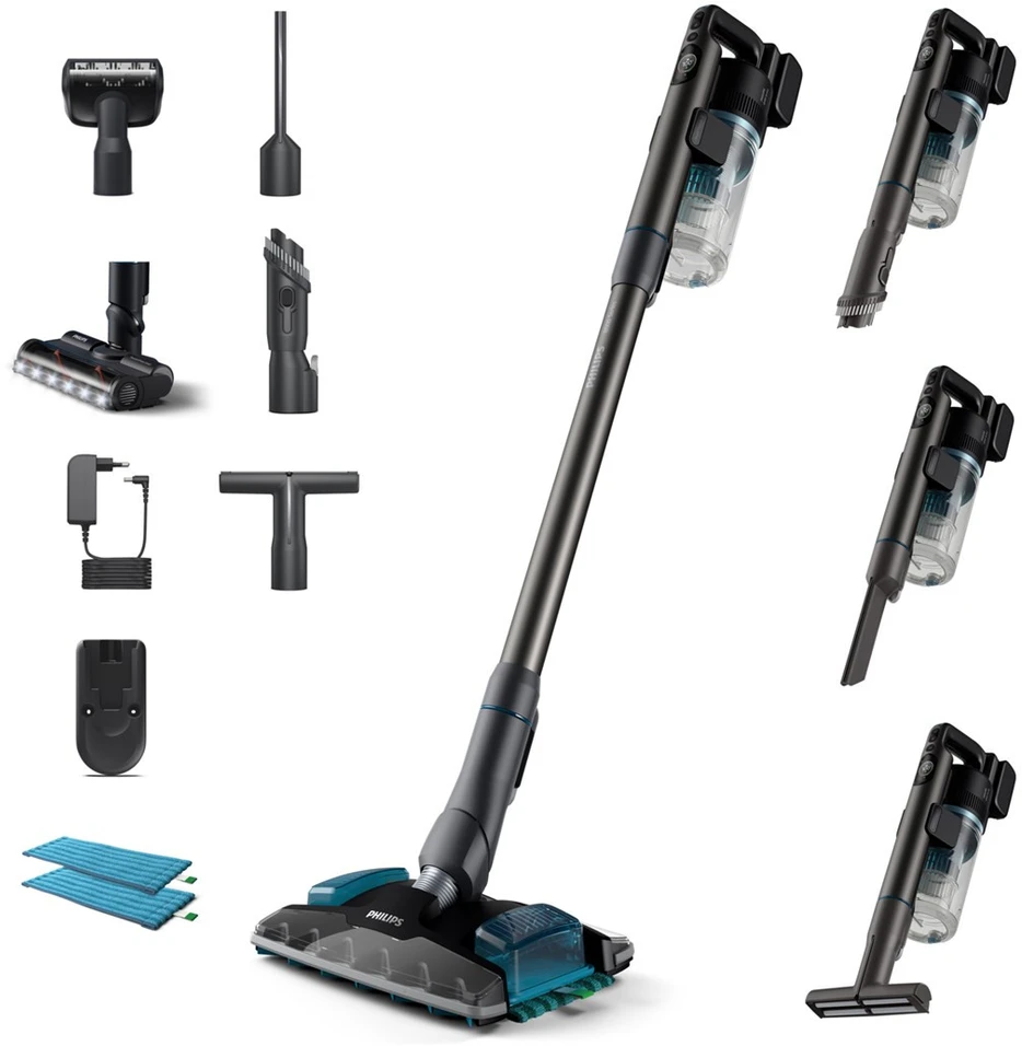 Philips | Dulkių siurblys | XC8055/01 Aqua Plus | Belaidis veikimas | Rankena | 25,2 V | Veikimo laikas (maks.) 80 min | Tamsios Pilkos | Garantija 24 mėn.