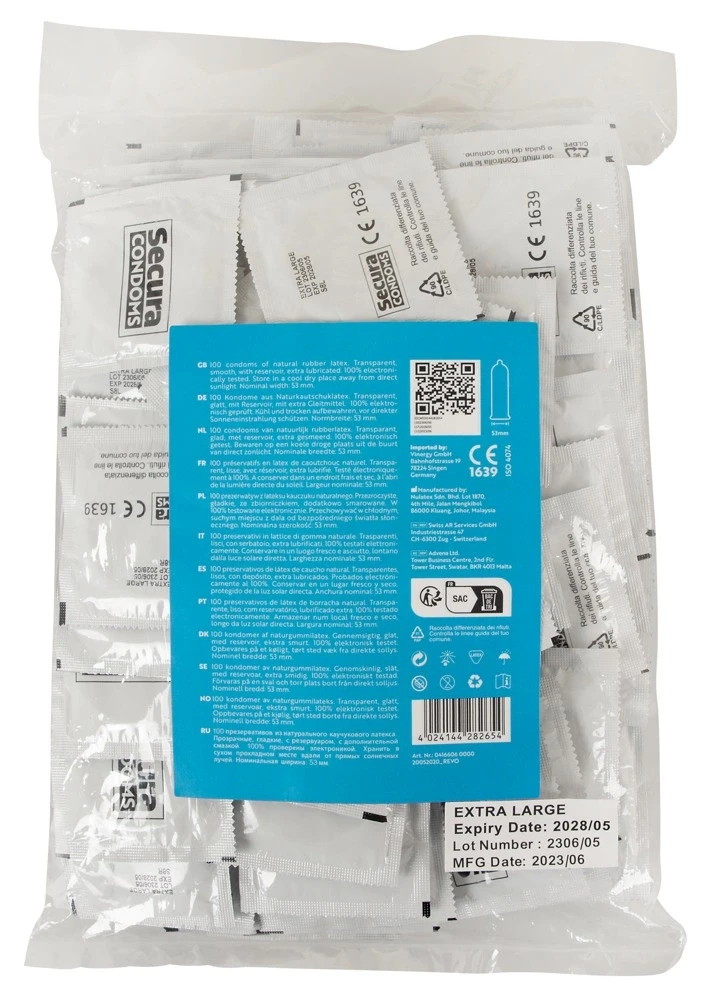 Secura Extra Wet 100pcs Bag