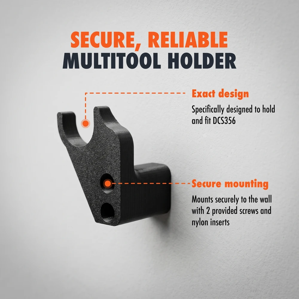 Garageprintslt DeWalt DCS356 DCS356B DCS356NT Oscillating Multi Tool Wall Mount Holder