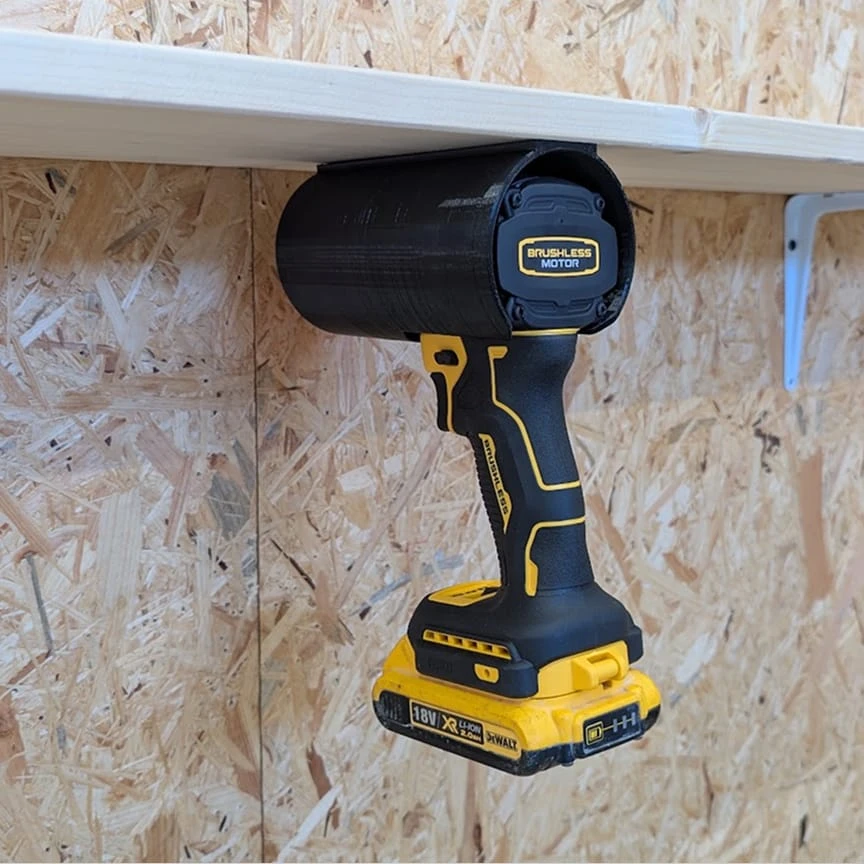 Garageprintslt DEWALT DCF smūgio įrankio ir smūginio veržliarakčio laikiklis ant sienos 18V xr 20V max įrankiams
