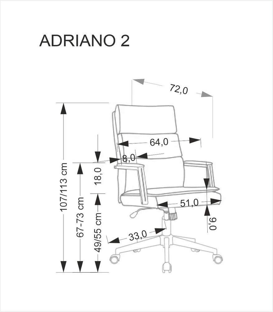 Halmar Biuro kėdė ADRIANO 2 Smėlio spalvos