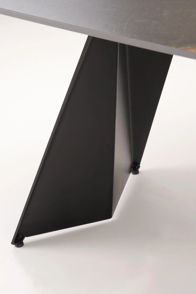 ARMANI extension table, juodas marble / juodas