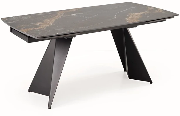 ARMANI extension table, juodas marble / juodas