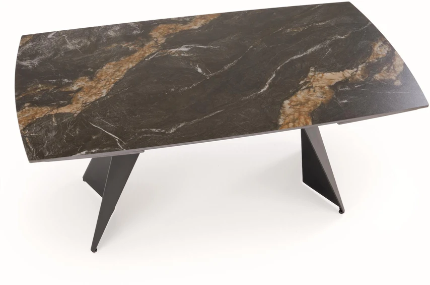 ARMANI extension table, juodas marble / juodas