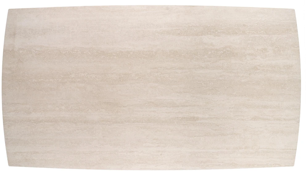 ARMANI extension table, trawertine / cashmere