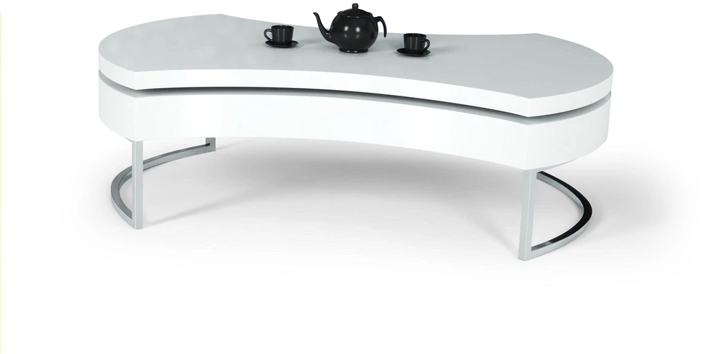 AUREA coffee table color: baltas