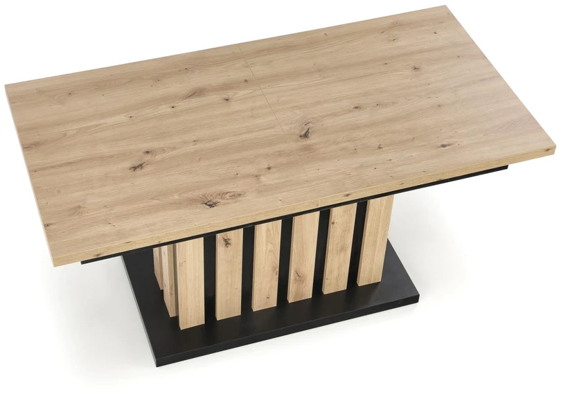 BARETTI kavos staliukas, ąžuolas artisan / juoda