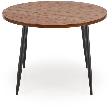 BARRY round table, walnut / juodas