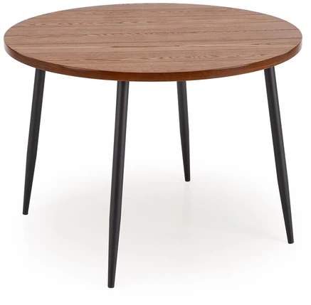 BARRY round table, walnut / juodas