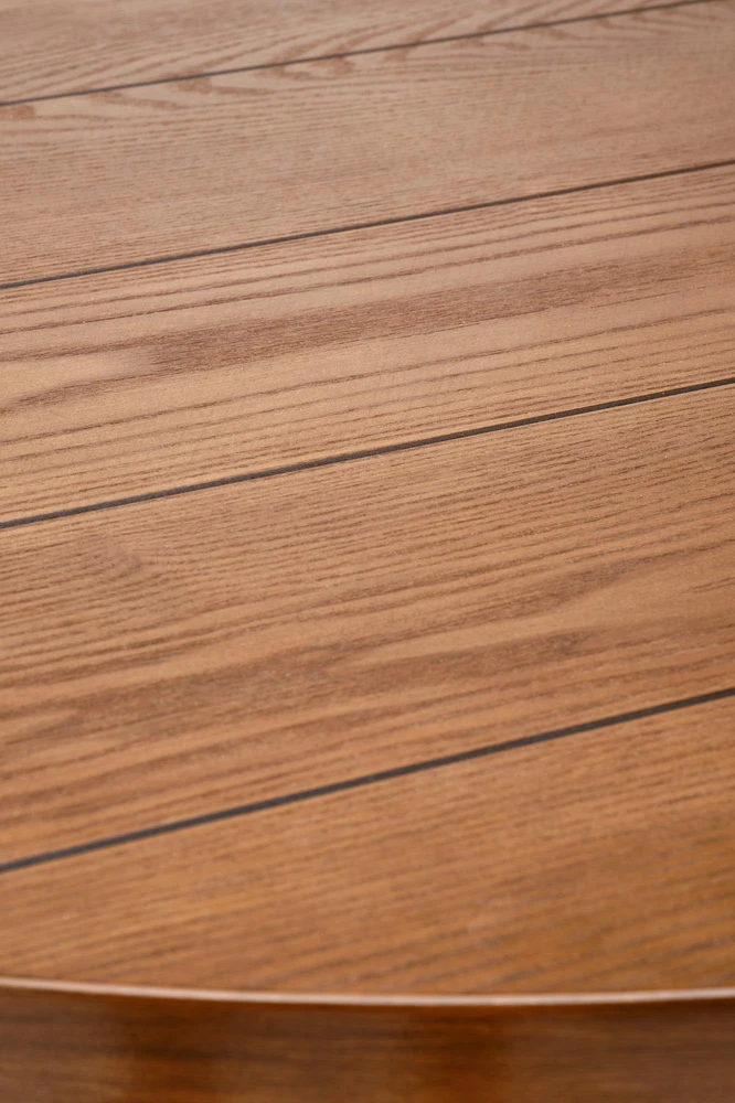 BARRY round table, walnut / juodas