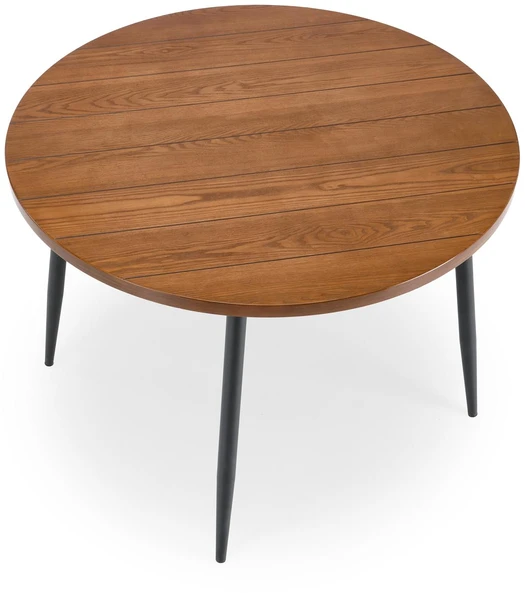 BARRY round table, walnut / juodas