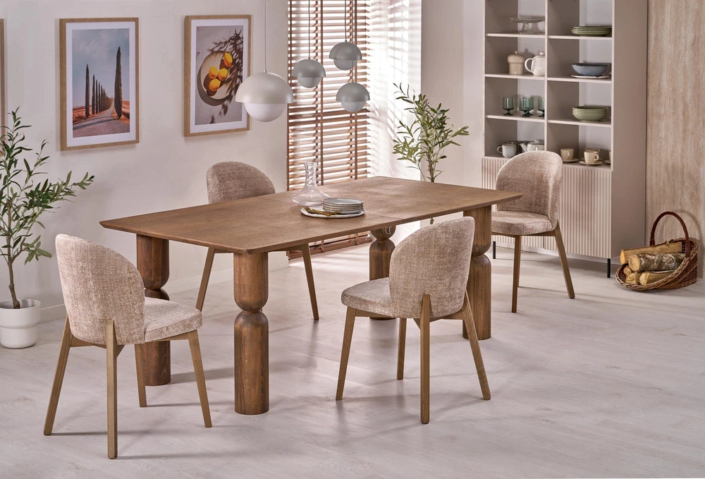 BASSO chair honey oak / CREMONA 14 (beige)