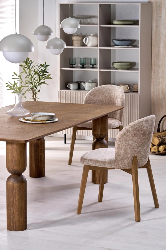 BASSO chair honey oak / CREMONA 14 (beige)