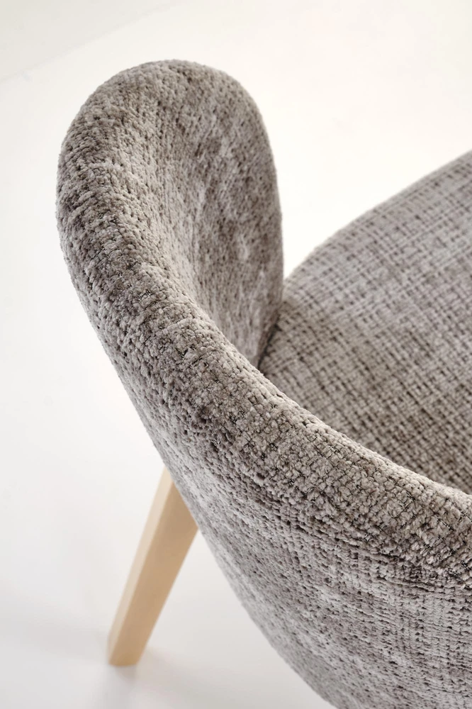 BASSO chair honey oak / CREMONA 96 (pilkas)
