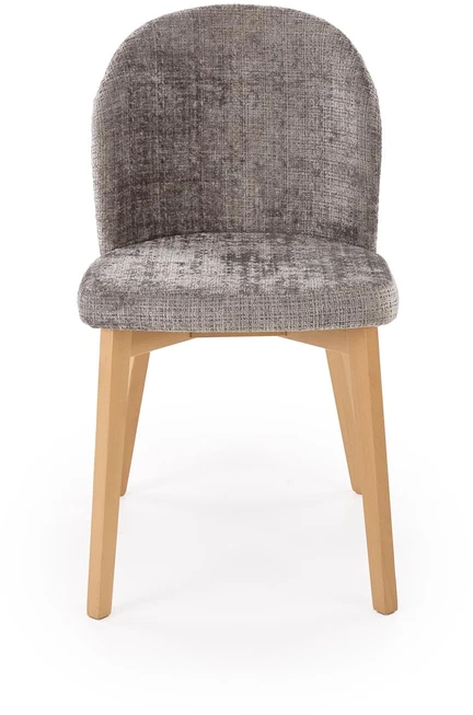 BASSO chair honey oak / CREMONA 96 (pilkas)