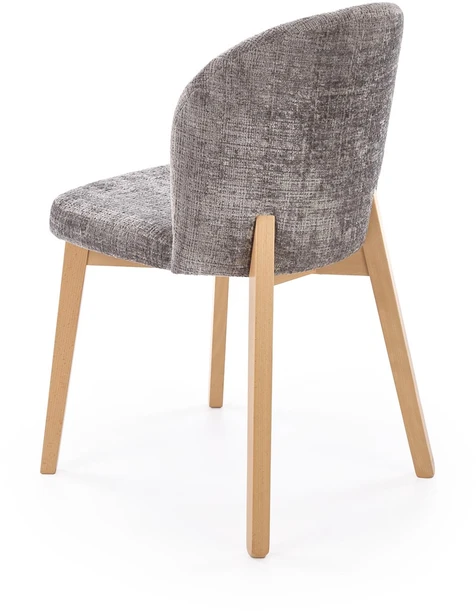 BASSO chair honey oak / CREMONA 96 (pilkas)