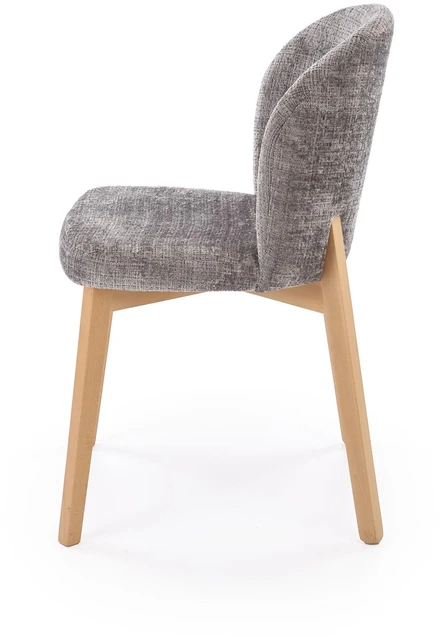 BASSO chair honey oak / CREMONA 96 (pilkas)