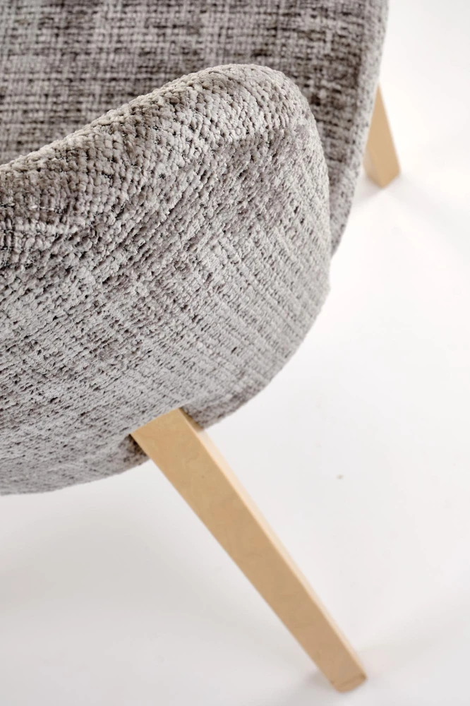 BASSO chair honey oak / CREMONA 96 (pilkas)
