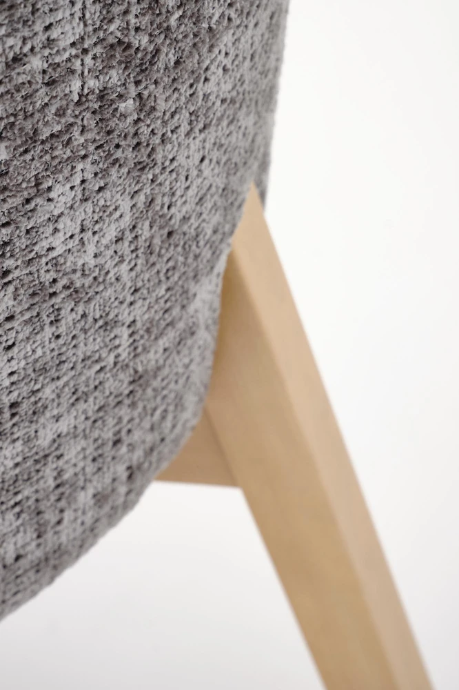 BASSO chair honey oak / CREMONA 96 (pilkas)
