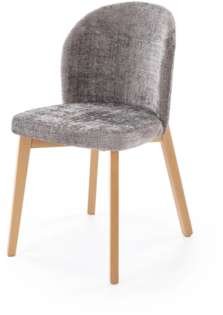 BASSO chair honey oak / CREMONA 96 (pilkas)