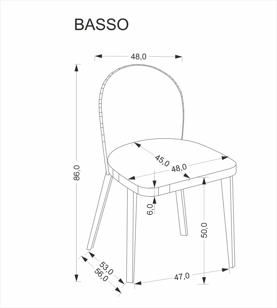 Halmar Kėdė BASSO Šviesi riešuto/Smėlio