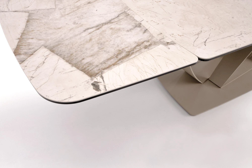 BENJAMIN extension table, beige / cashmere