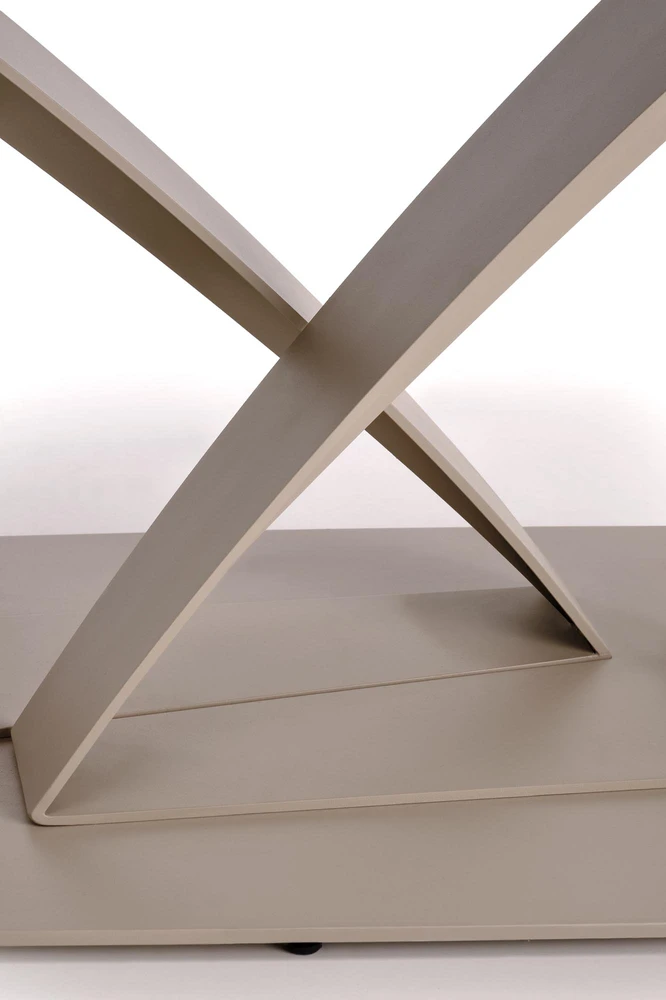BENJAMIN extension table, beige / cashmere