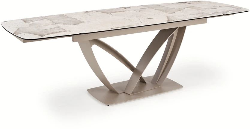 BENJAMIN extension table, beige / cashmere