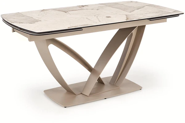 BENJAMIN extension table, beige / cashmere