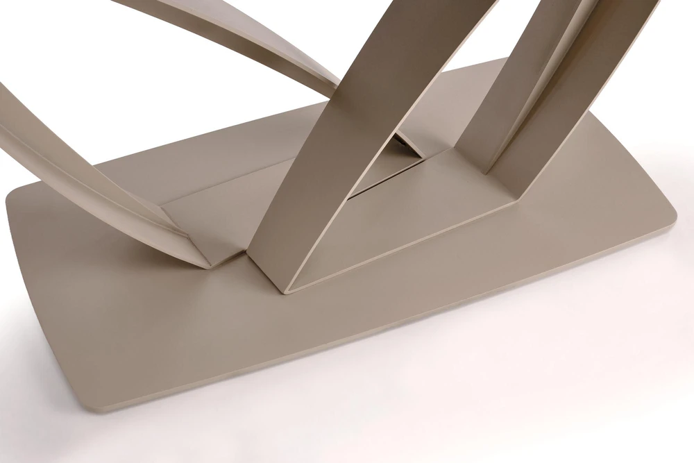 BENJAMIN extension table, beige / cashmere