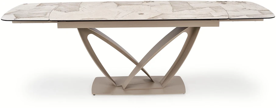 BENJAMIN extension table, beige / cashmere