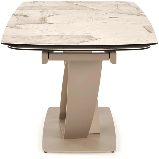 BENJAMIN extension table, beige / cashmere