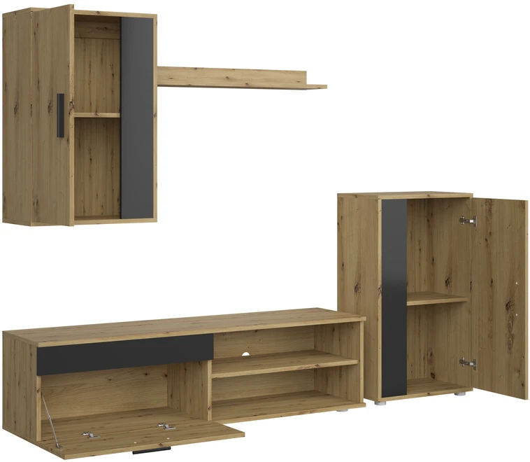 BENSON set color: artisan oak / juodas