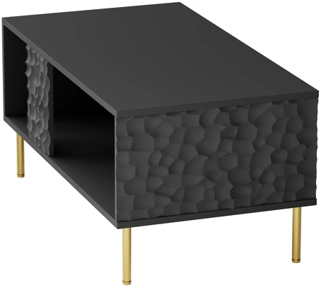 BULLET LAW-1 coffee table, juodas / auksinis