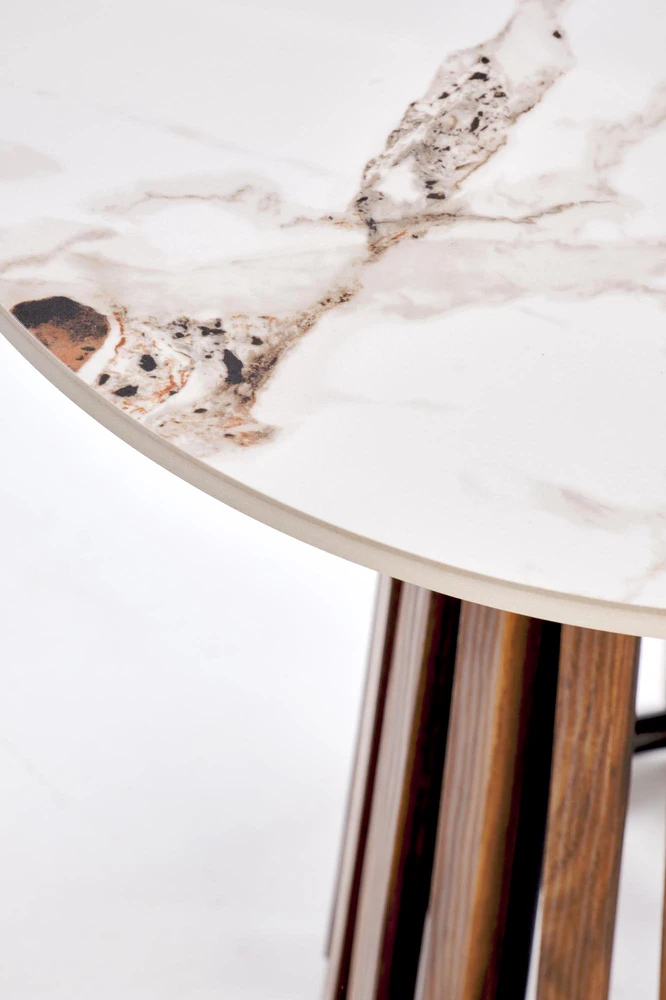 CARINA_S c.table beige marble / walnut