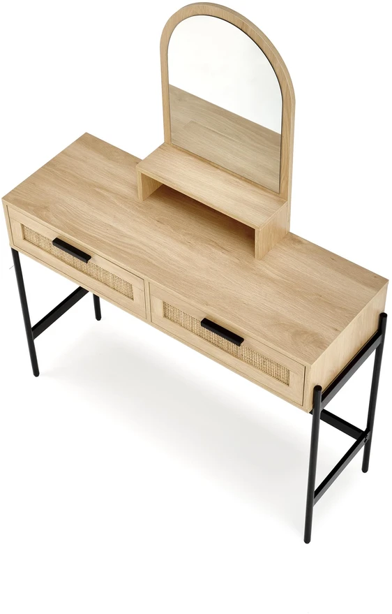 CARMEN console table, natural / juodas