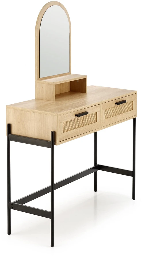CARMEN console table, natural / juodas