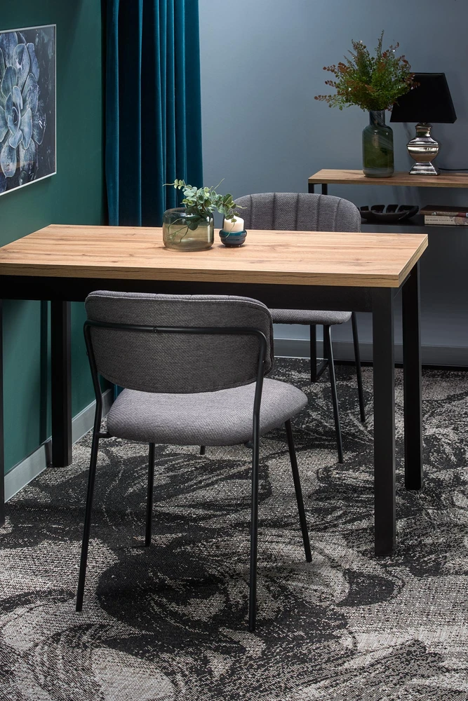 COBALT table, color: wotan oak/juodas