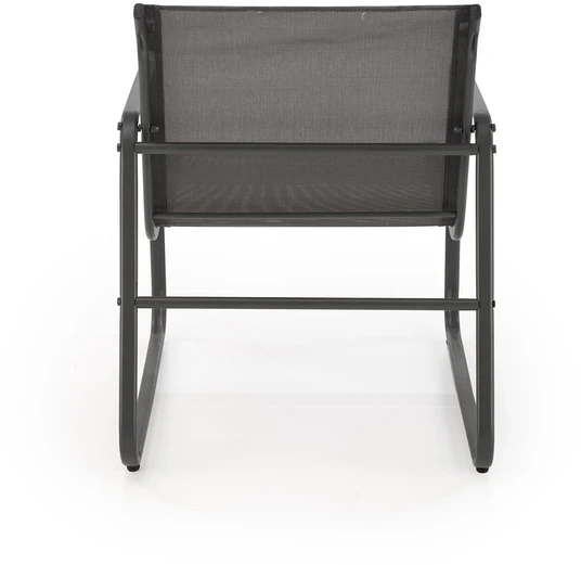 CONOR garden set (sofa + 2 chairs + coffee table), dark pilkas / light pilkas