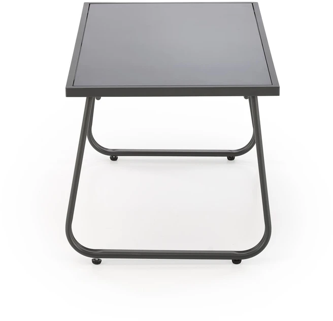 CONOR garden set (sofa + 2 chairs + coffee table), dark pilkas / light pilkas
