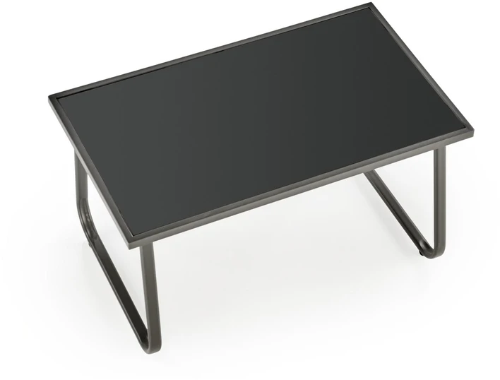CONOR garden set (sofa + 2 chairs + coffee table), dark pilkas / light pilkas