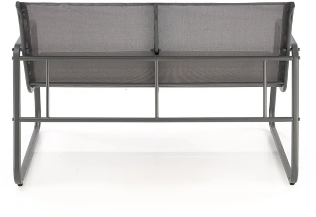 CONOR garden set (sofa + 2 chairs + coffee table), dark pilkas / light pilkas